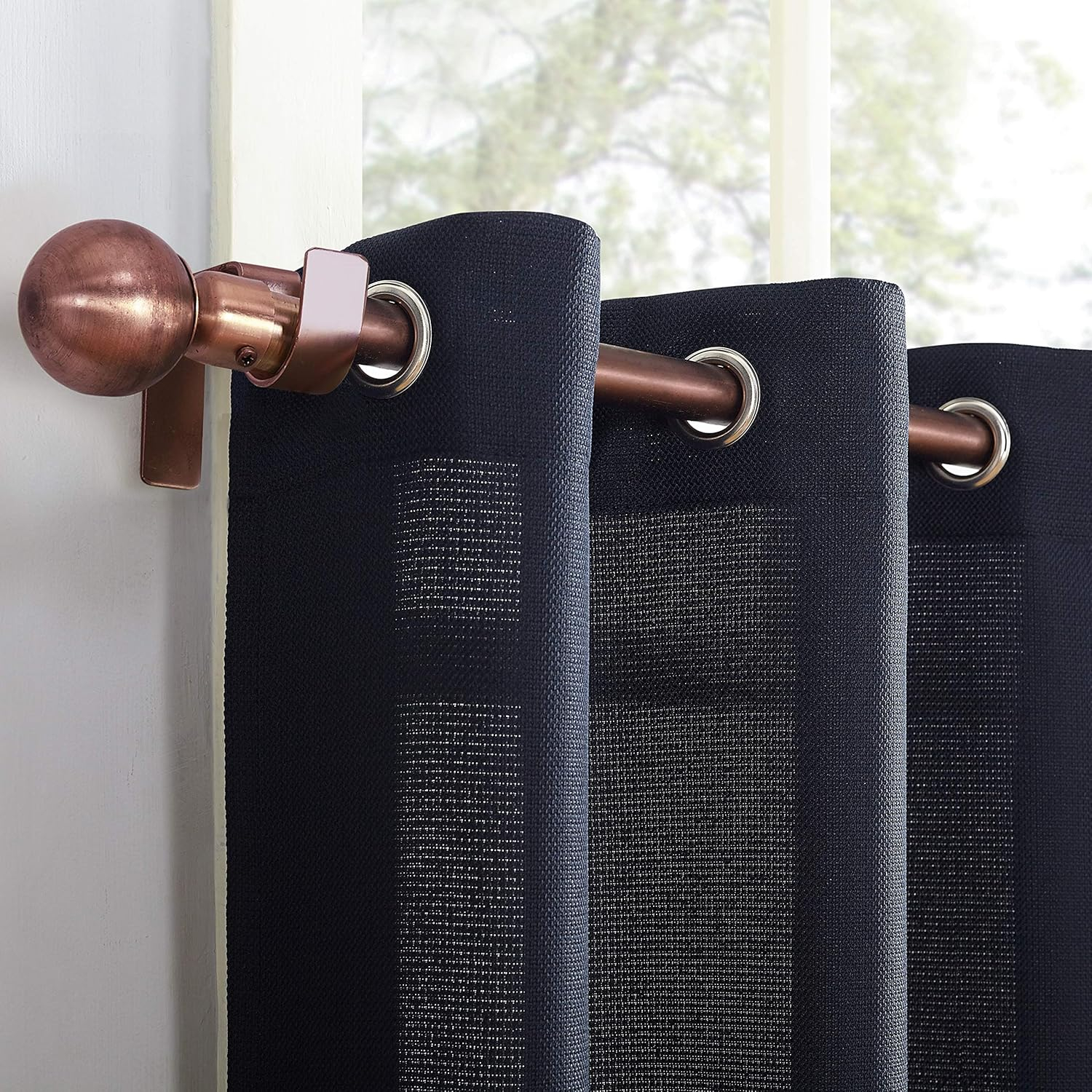 No. 918 Montego Window Curtain Valance/Kitchen Curtains, Set of 2, 56" x 24"