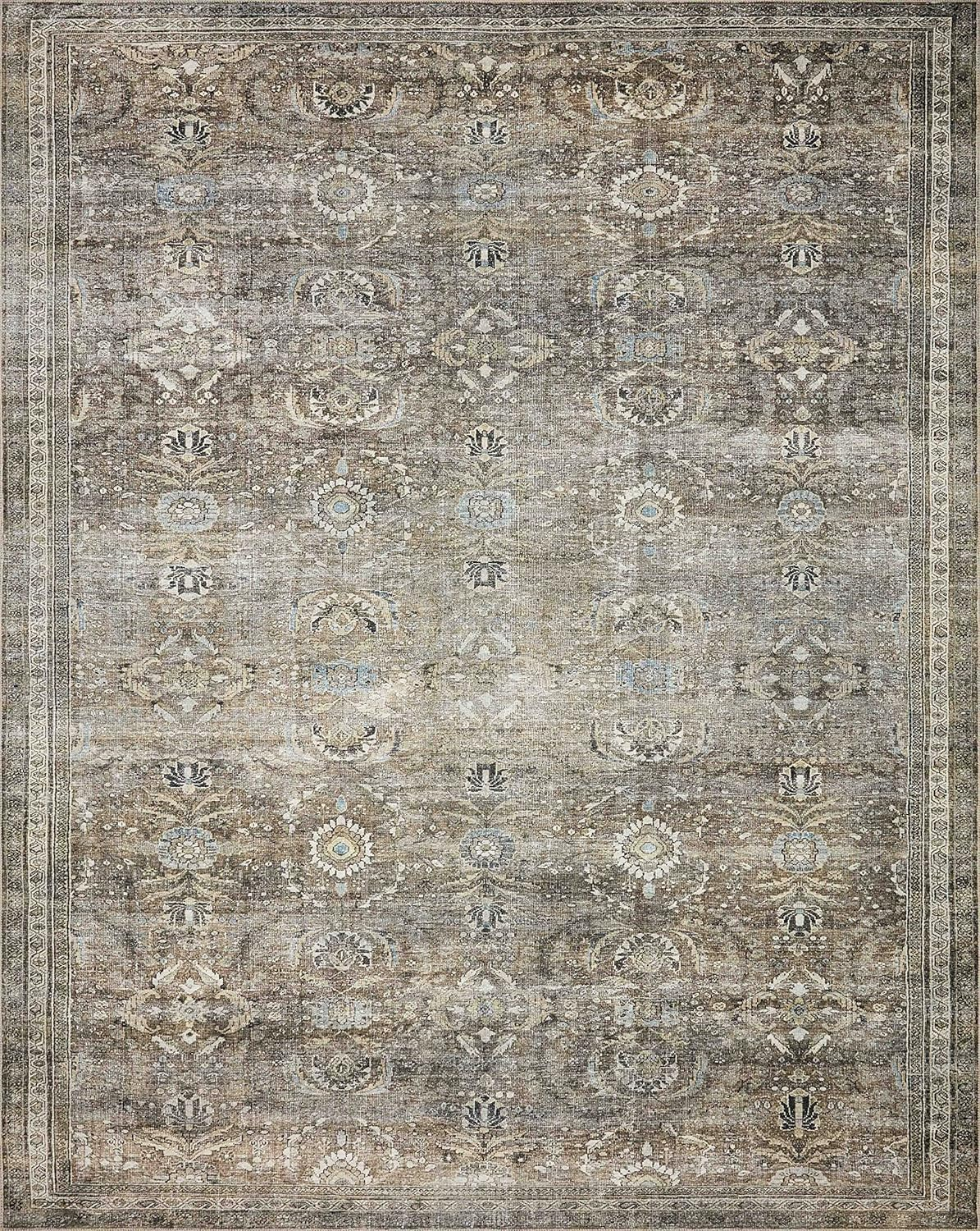 Layla Antique Moss Rectangular Polyester Area Rug
