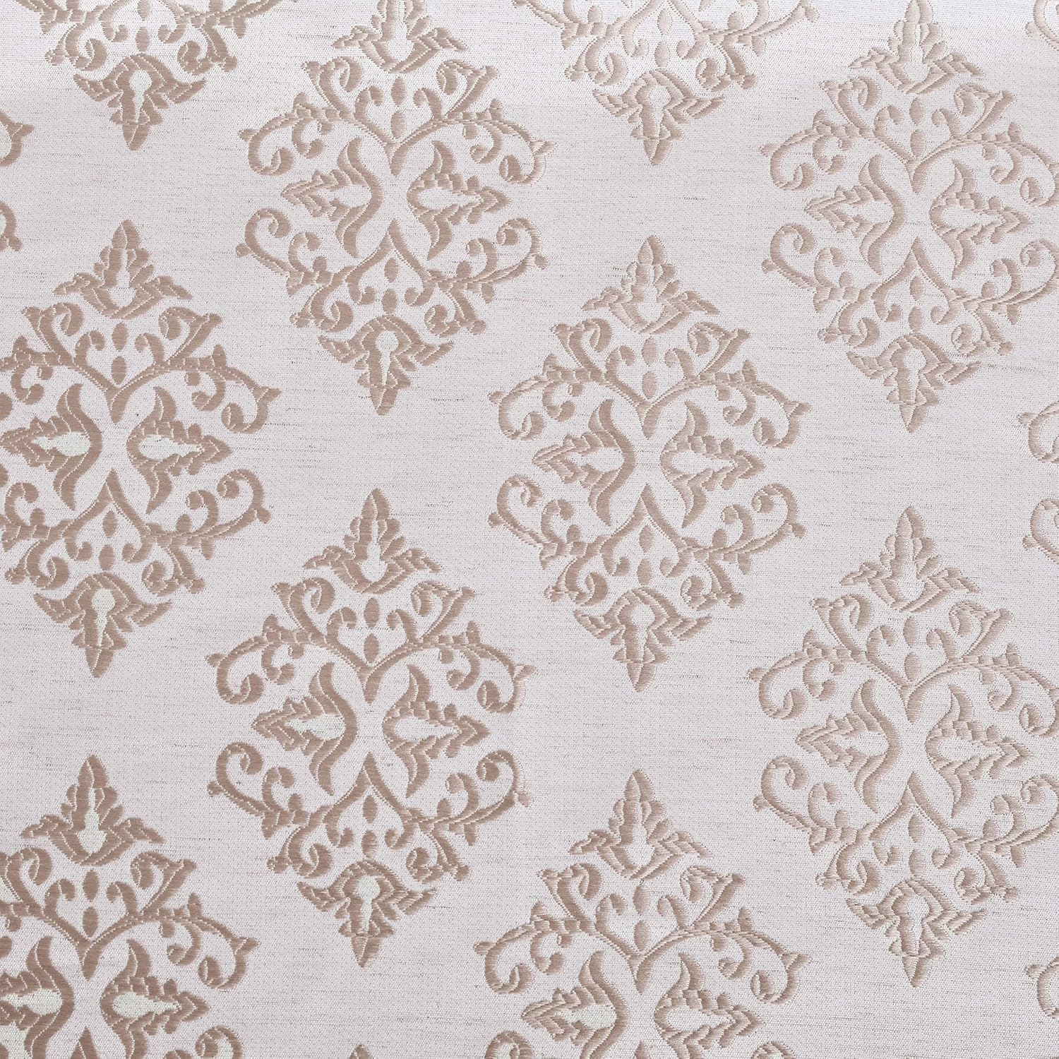 Superior Venetian Damask Jacquard Grommet Curtain Panel, Set of 2, 42" x 96", Brass