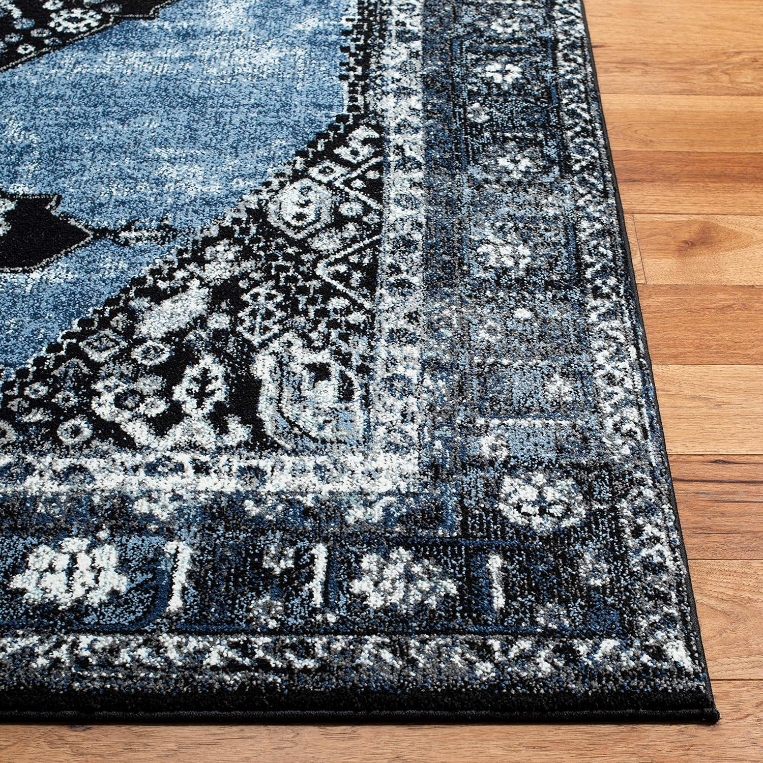 SAFAVIEH Vintage Hamadan Samia Oriental Area Rug, Blue/Grey, 9' x 12'