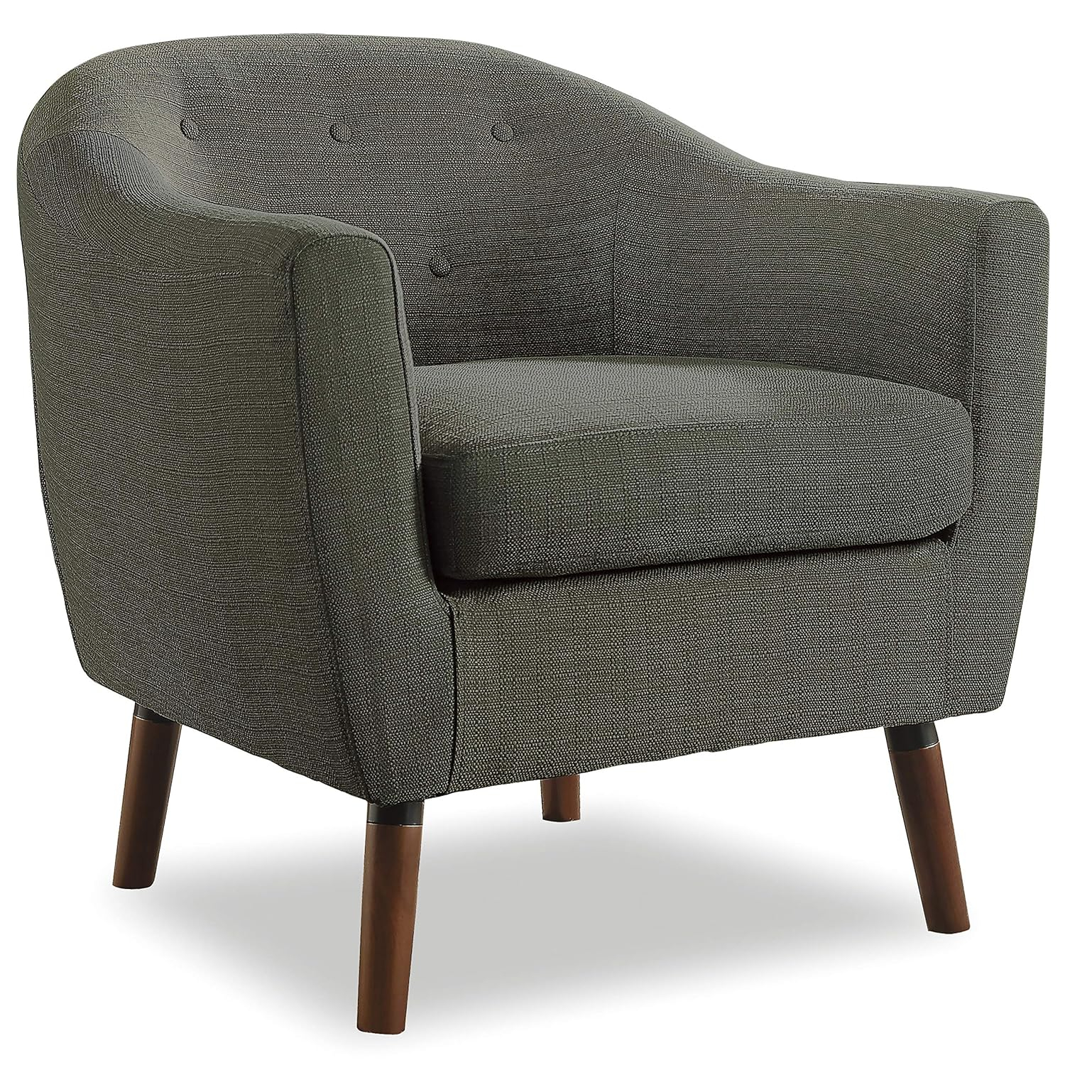 Lexicon Lucille Upholstered Accent Chair in Gray