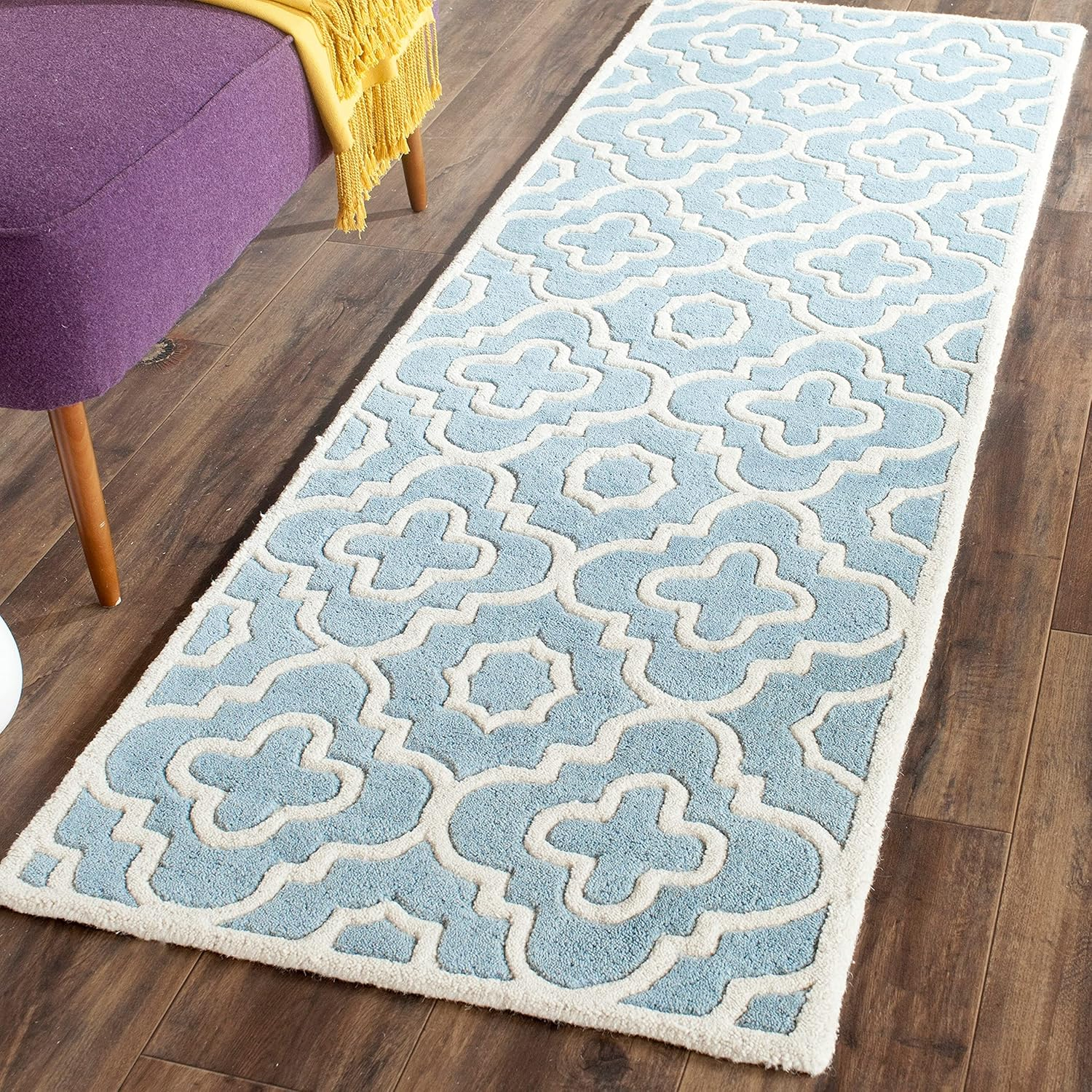 SAFAVIEH Chatham Diego Geometric Wool Area Rug, Green/Ivory, 8' x 10'