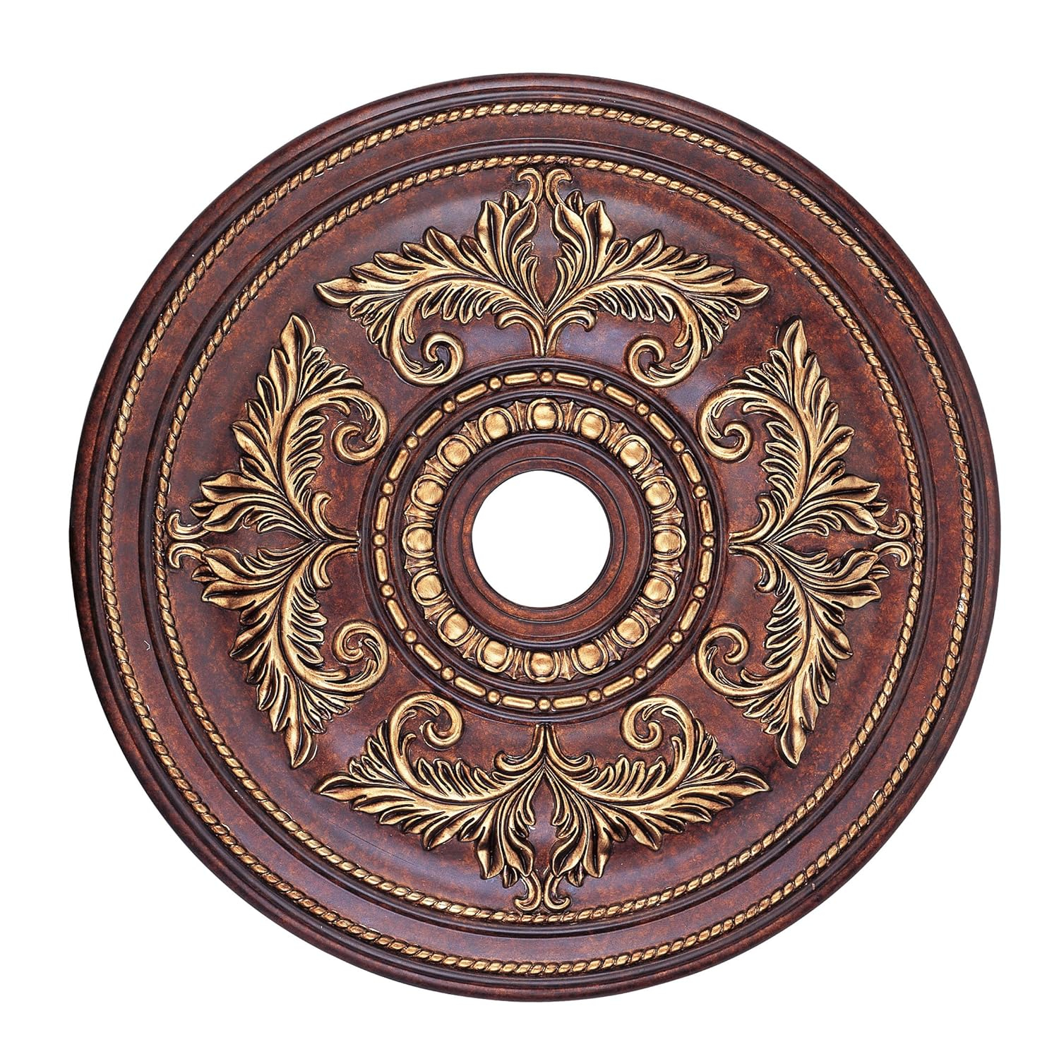 8210-63-Livex Lighting-Versailles - Ceiling Medallion in Style - 30.5 Inches wide by 1.5 Inches high-Verona Bronze Finish