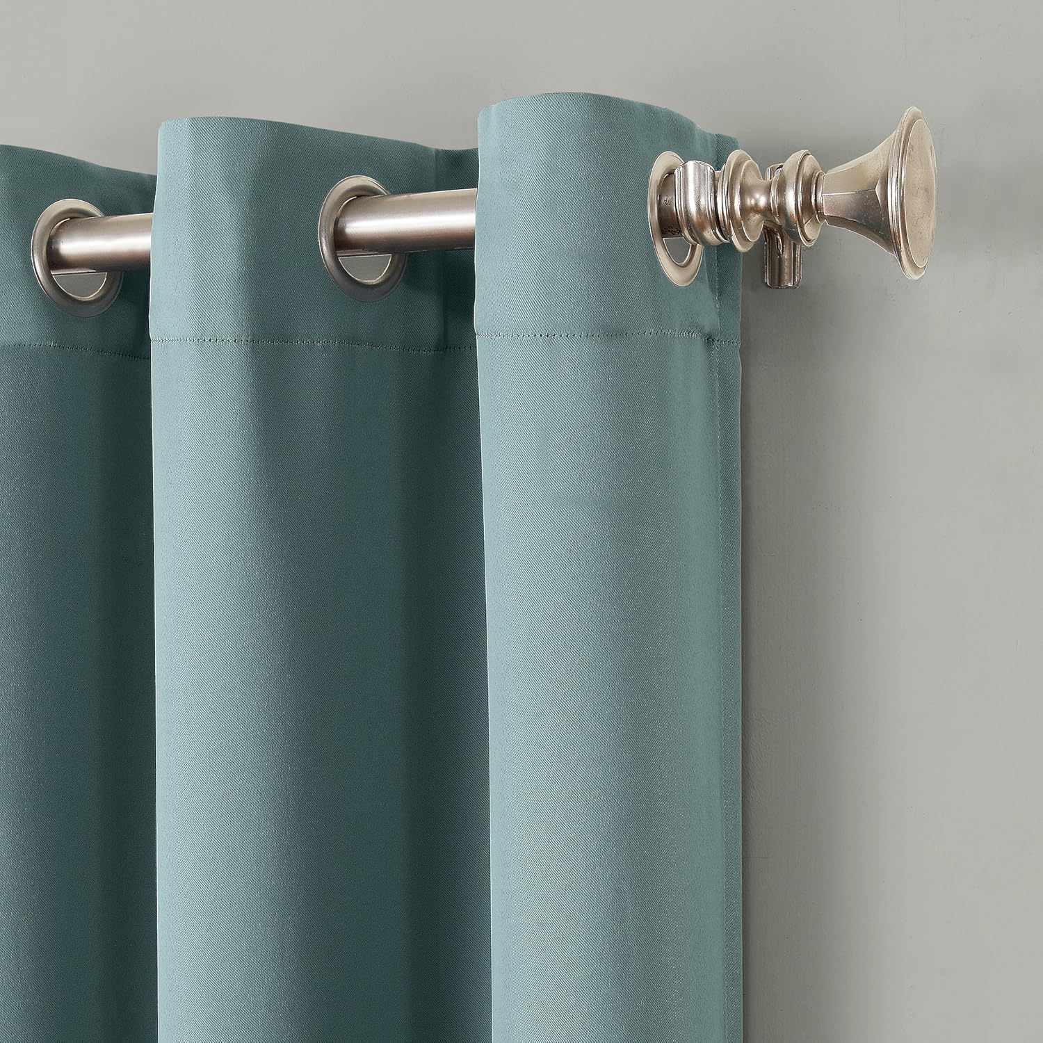 Sun Zero Easton Energy Saving Blackout Grommet Curtain Panel, 40" x 84", Mineral