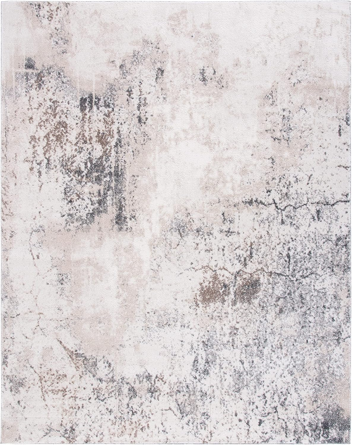 SAFAVIEH Aston Charmaine Abstract Area Rug, Ivory/Grey, 10' x 14'