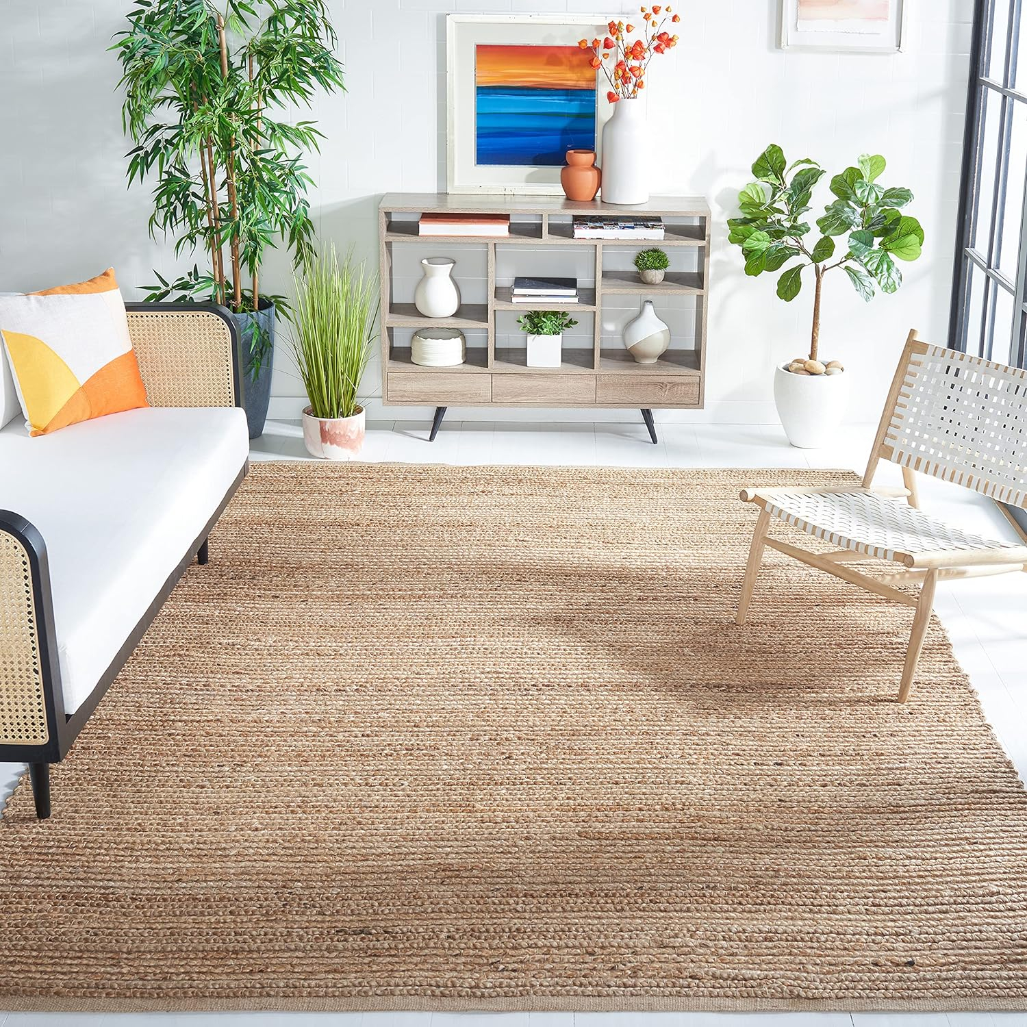 SAFAVIEH Cape Cod Jimmy Geometric Area Rug, Natural, 10' x 14'