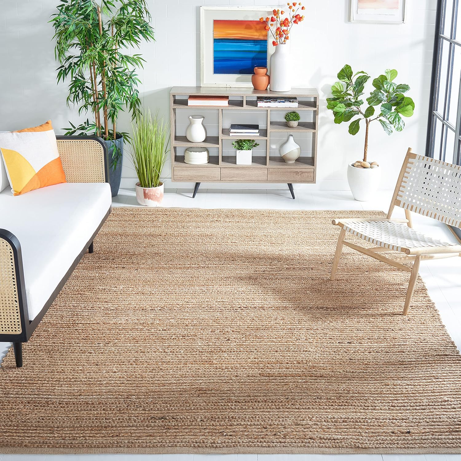 SAFAVIEH Cape Cod Jimmy Geometric Area Rug, Natural, 10' x 14'
