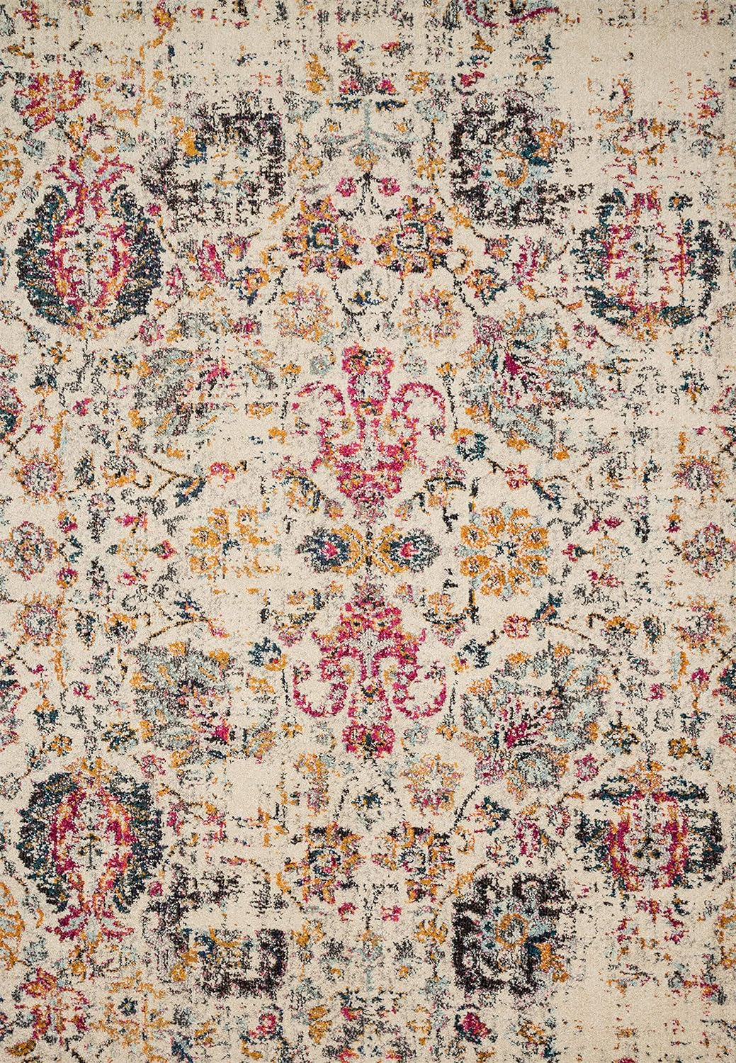 Loloi II Nadia Abstract Ivory / Multi Area Rug
