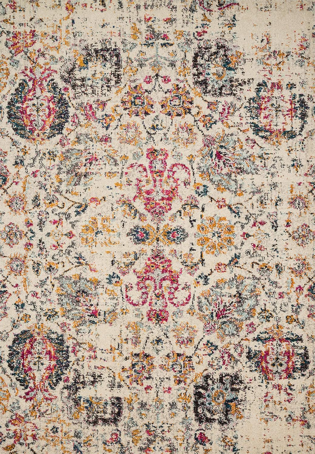 Loloi II Nadia Abstract Ivory / Multi Area Rug