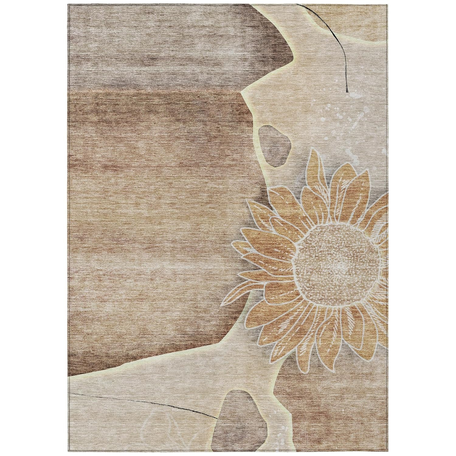 Addison Rugs Chantille ACN700 Brown 8' x 10' Indoor Outdoor Area Rug, Easy Clean, Machine Washable, Non Shedding, Bedroom, Entry, Living Room, Dining Room, Kitchen, Patio Rug
