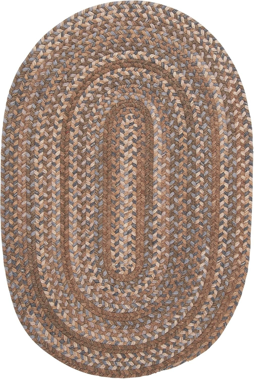 Cage Dusk 2 ft. x 4 ft. Braided Oval Area Rug