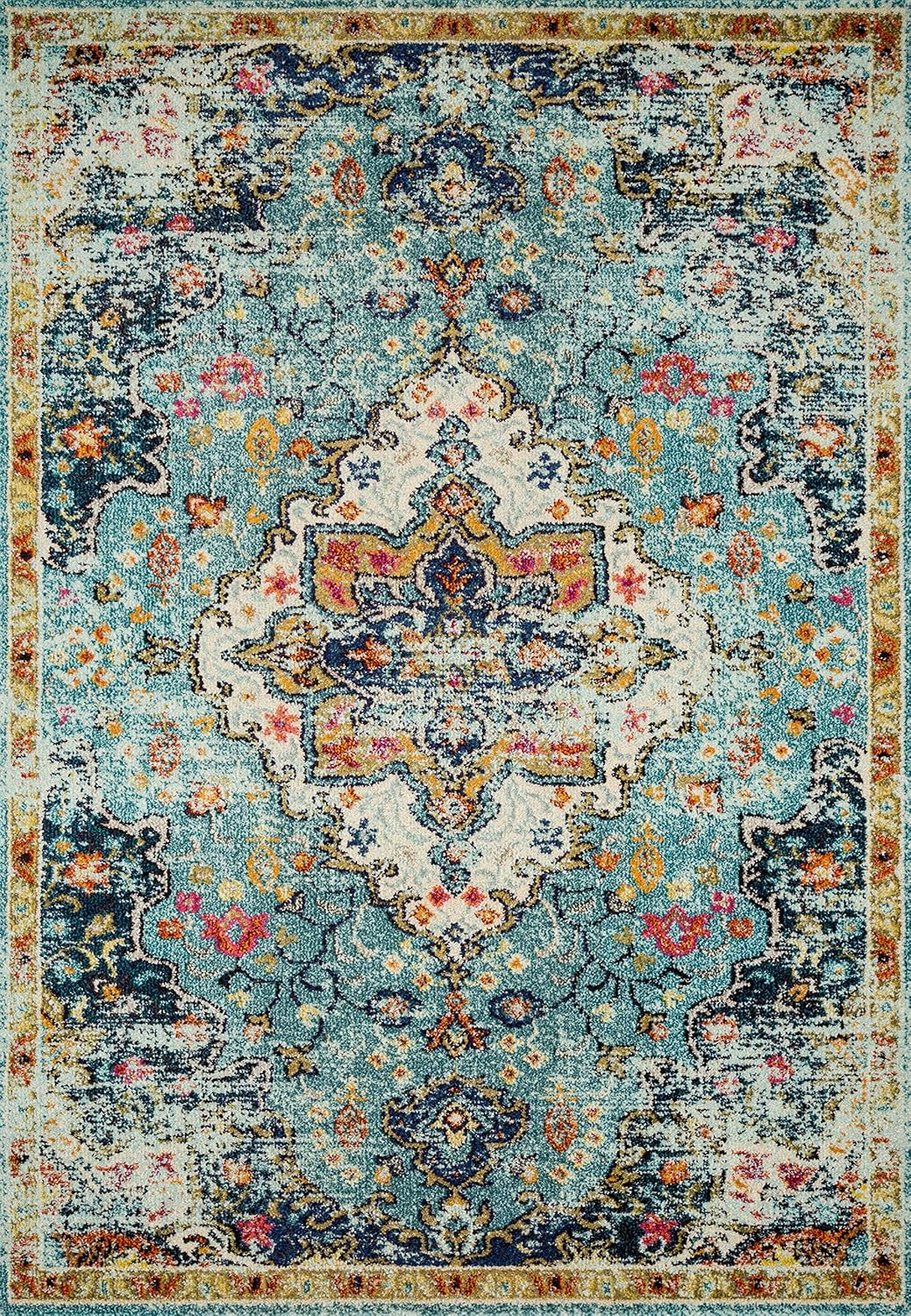 Loloi II Nadia Abstract Blue / Midnight Area Rug