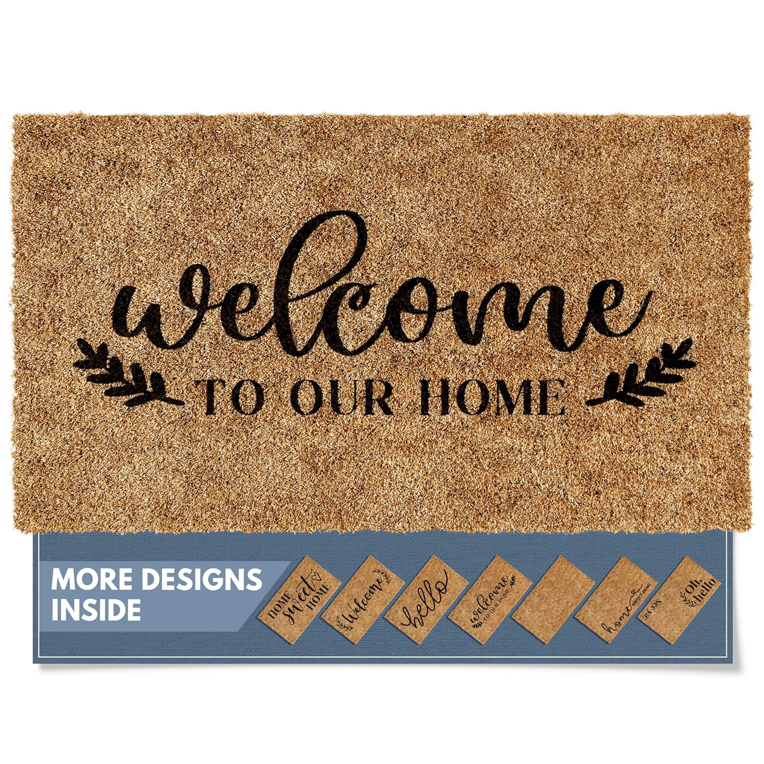 Bathroom Doormat Welcome Welcome Outdoors, Large Front Door Entrance Absorbent Anti-Dirty Non-Slip Entry Carpet, Low Profile Kitchen Door Mat Bedroom Carpet Porch Rugs 16 * 24in