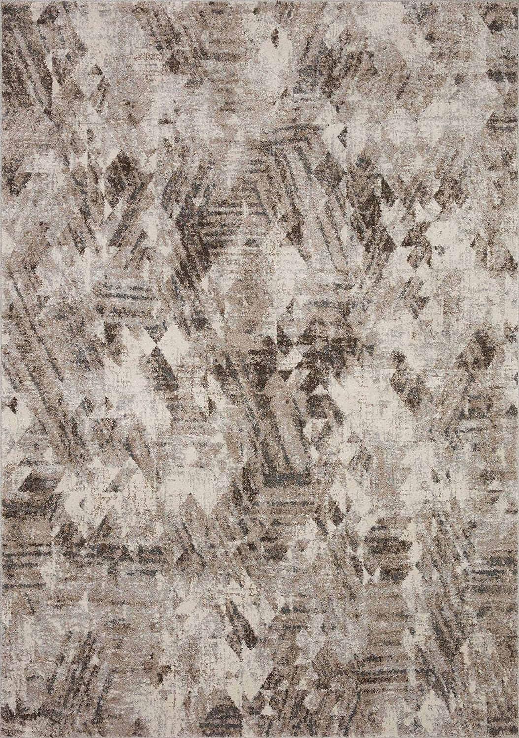 Loloi II Austen AUS-03 Abstract Natural / Mocha Area Rug 7'-10" x 10'-6"