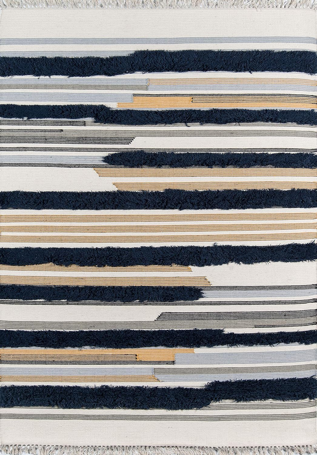 Novogratz Contemporary Rectangle Area Rug, Navy, 3' X 5'