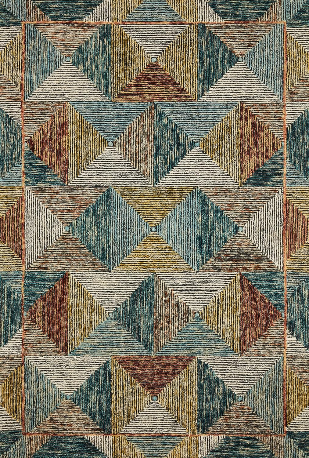 Loloi II Spectrum Geometric Lagoon / Spice Area Rug