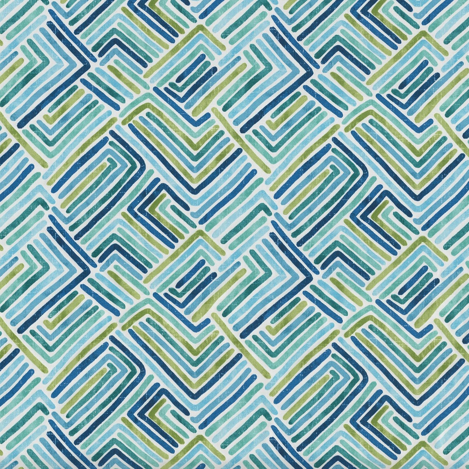 Geometric 18.5 in W x 5 in H Outdoor Large Throw Pillows 2-Count in Estie Ocean