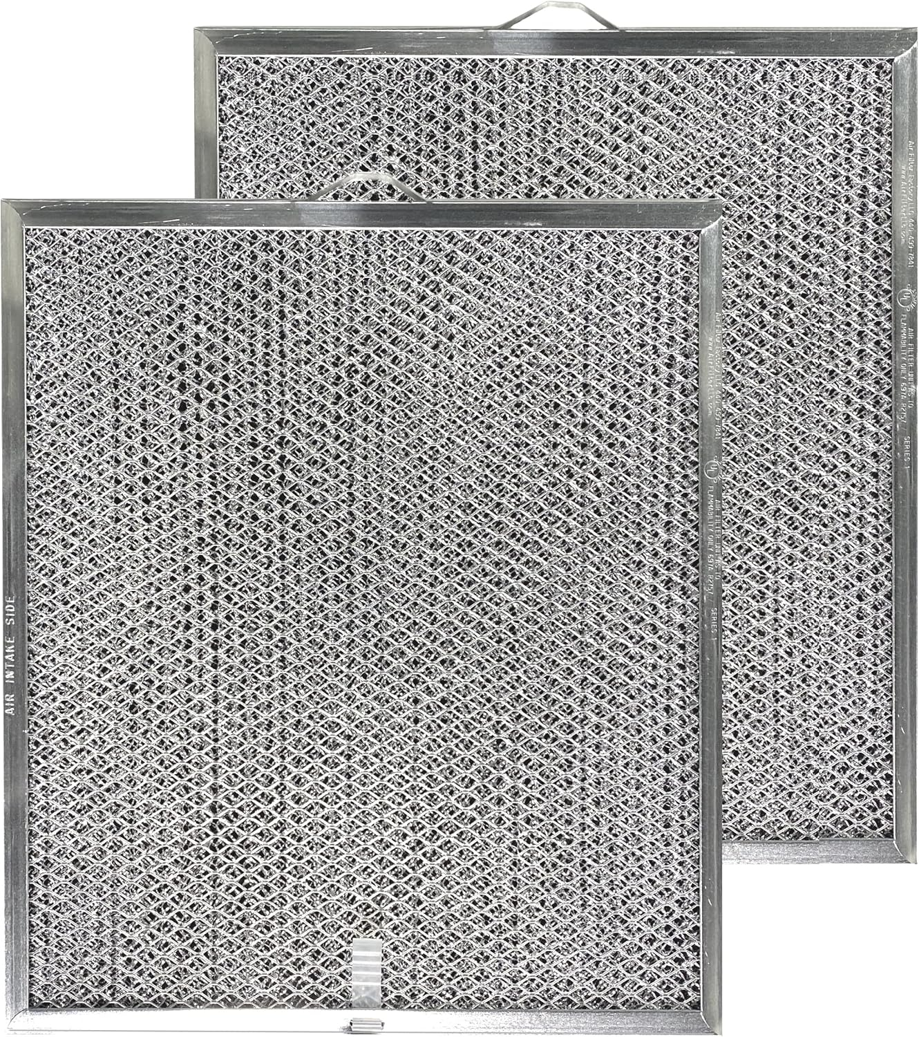 Air Filter Factory 2-Pack Aluminum Mesh Charcoal Combo for Broan Nutone QT2000, WA6500