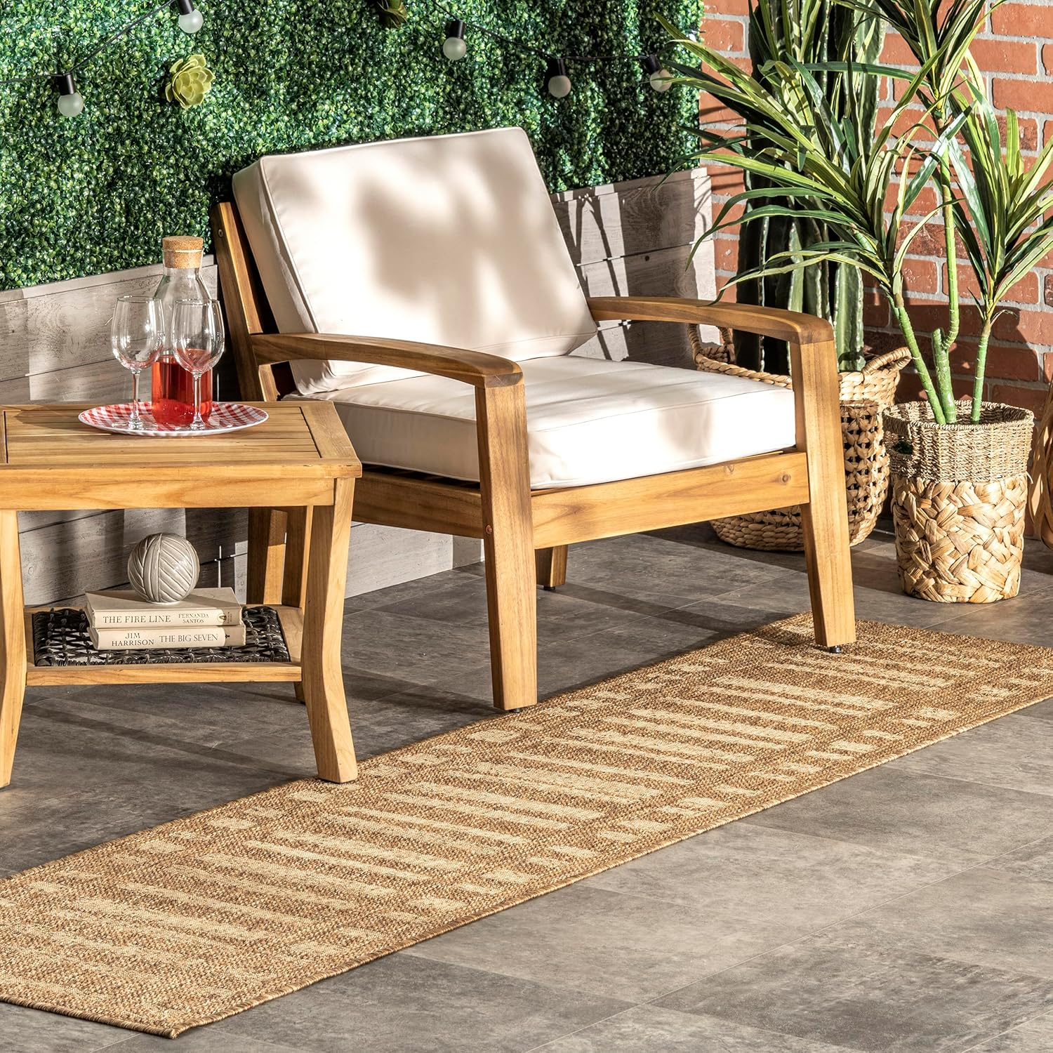 nuLOOM Marin Contemporary Indoor/Outdoor Area Rug, 5' x 8', Beige