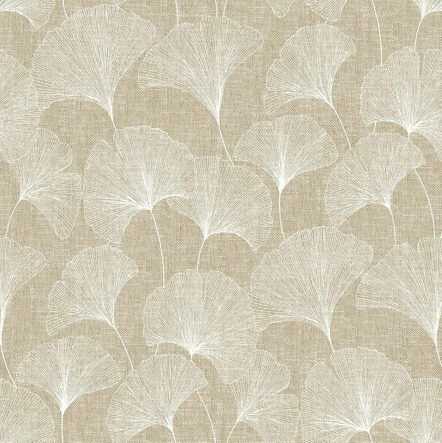 Surface Style - Peel and Stick Wallpaper, Botanical Wallpaper for Bedroom, Powder Room, Kitchen, Self Adhesive, Vinyl, 30.75 Sq Ft Coverage (Clover Lane Collection, Smoke)