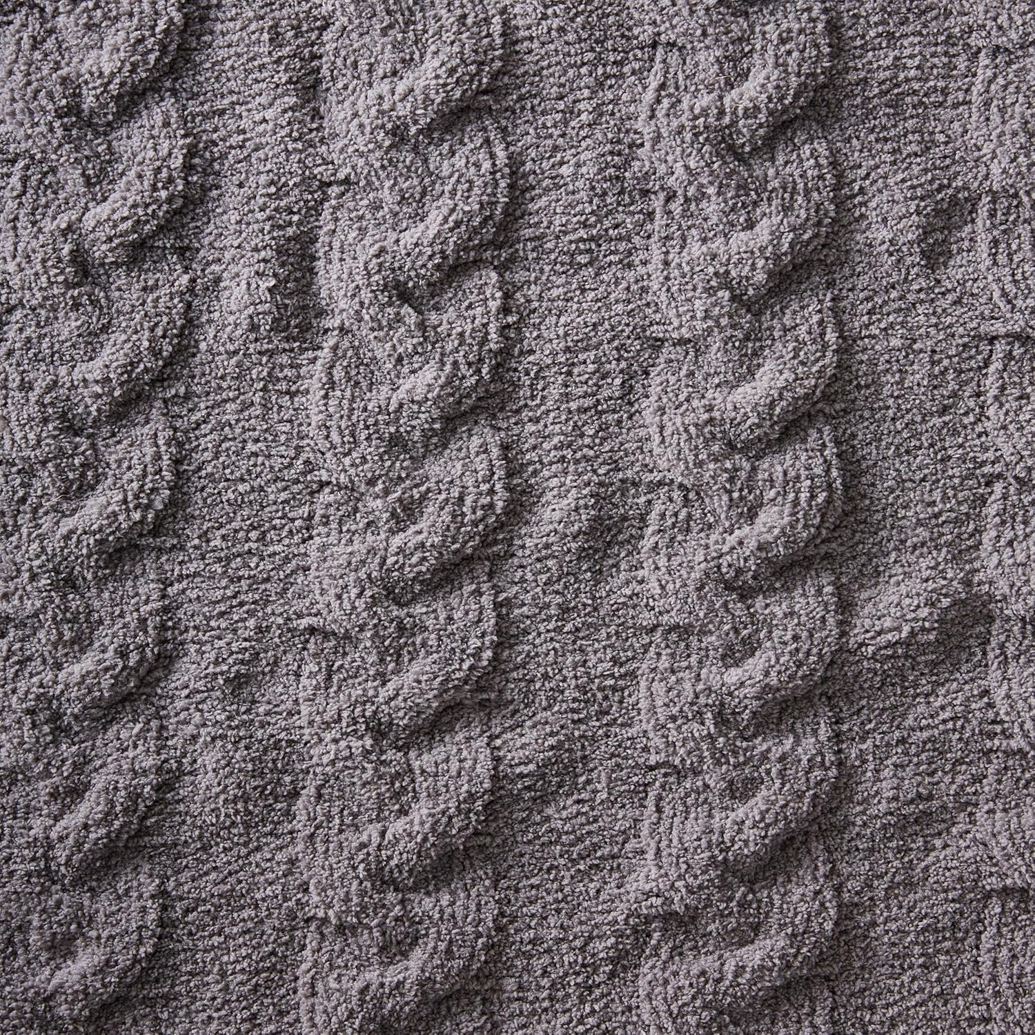 Tommy Bahama- Throw Blanket, Ultra Soft Chenille Bedding Set, Luxury Bedding for Bed or Couch (Solid Grey, 50 x 70)