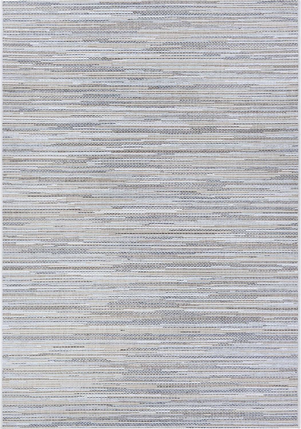Couristan Monte Carlo Coastal Breeze Indoor/Outdoor Area Rug, 2' x 3'7", Taupe-Champagne