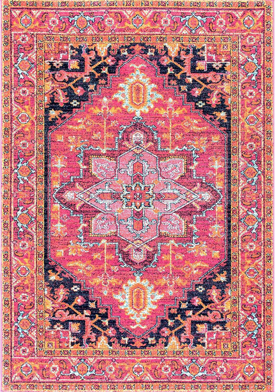 nuLOOM Vonda Fancy Persian Area Rug, 12' x 15', Pink
