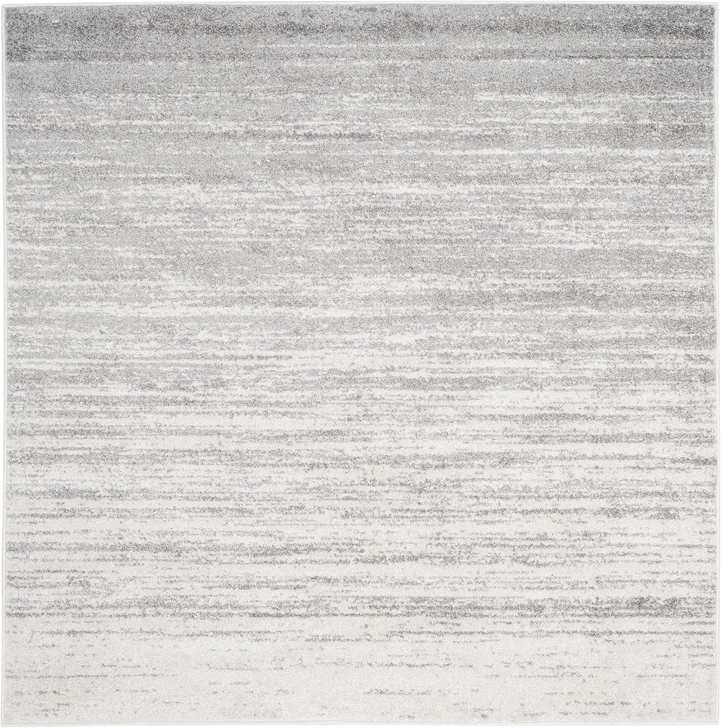 SAFAVIEH Adirondack Esmond Abstract Area Rug, Ivory/Silver, 3' x 3' Square