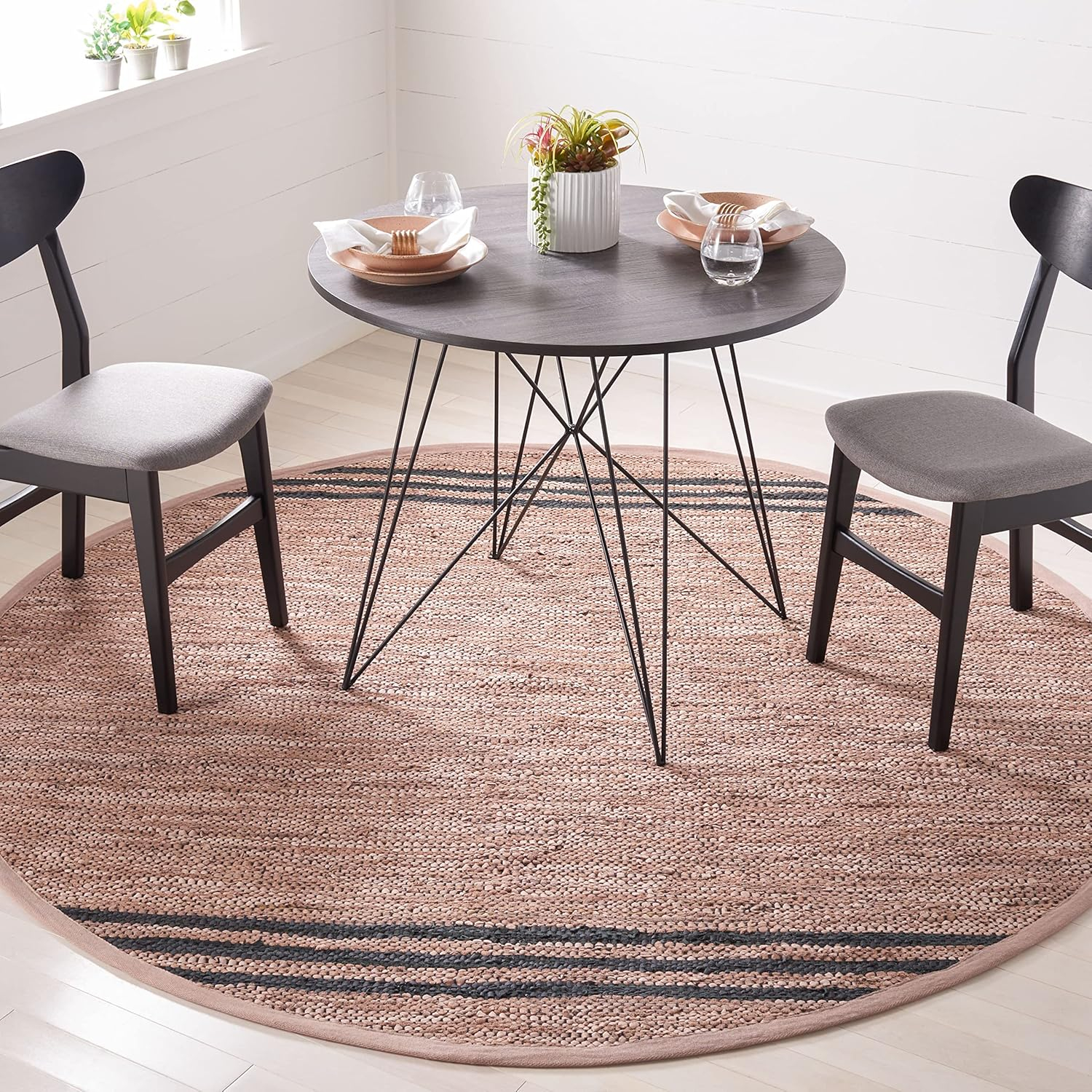 SAFAVIEH Vintage Leather VTL400T Brown / Black Rug