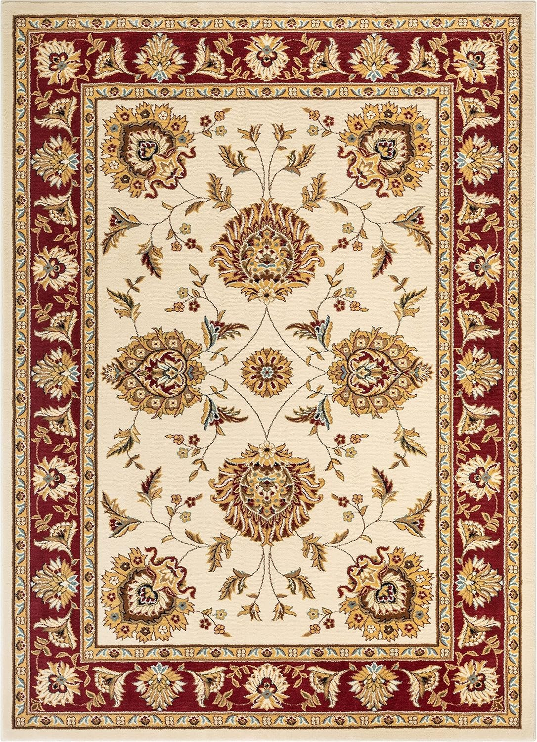 Well Woven Timeless Abbasi Oriental Persian Green 5'3" x 7'3" Area Rug