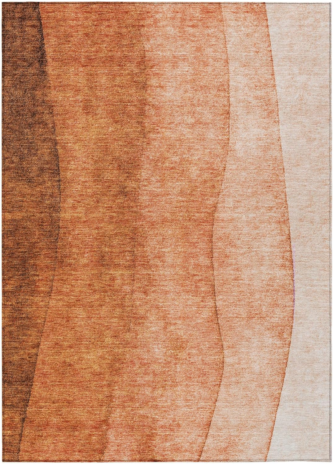 Addison Rugs Chantille Indoor/Outdoor Transitional Ombre Paprika Washable Rectangle Rug, 9' x 12'