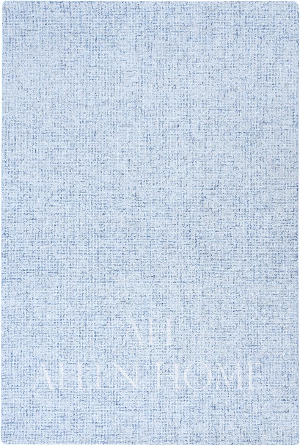 Alora Decor London 9' x 12' Solid Blue/Gray/Rust/Blue Hand-Tufted Area Rug