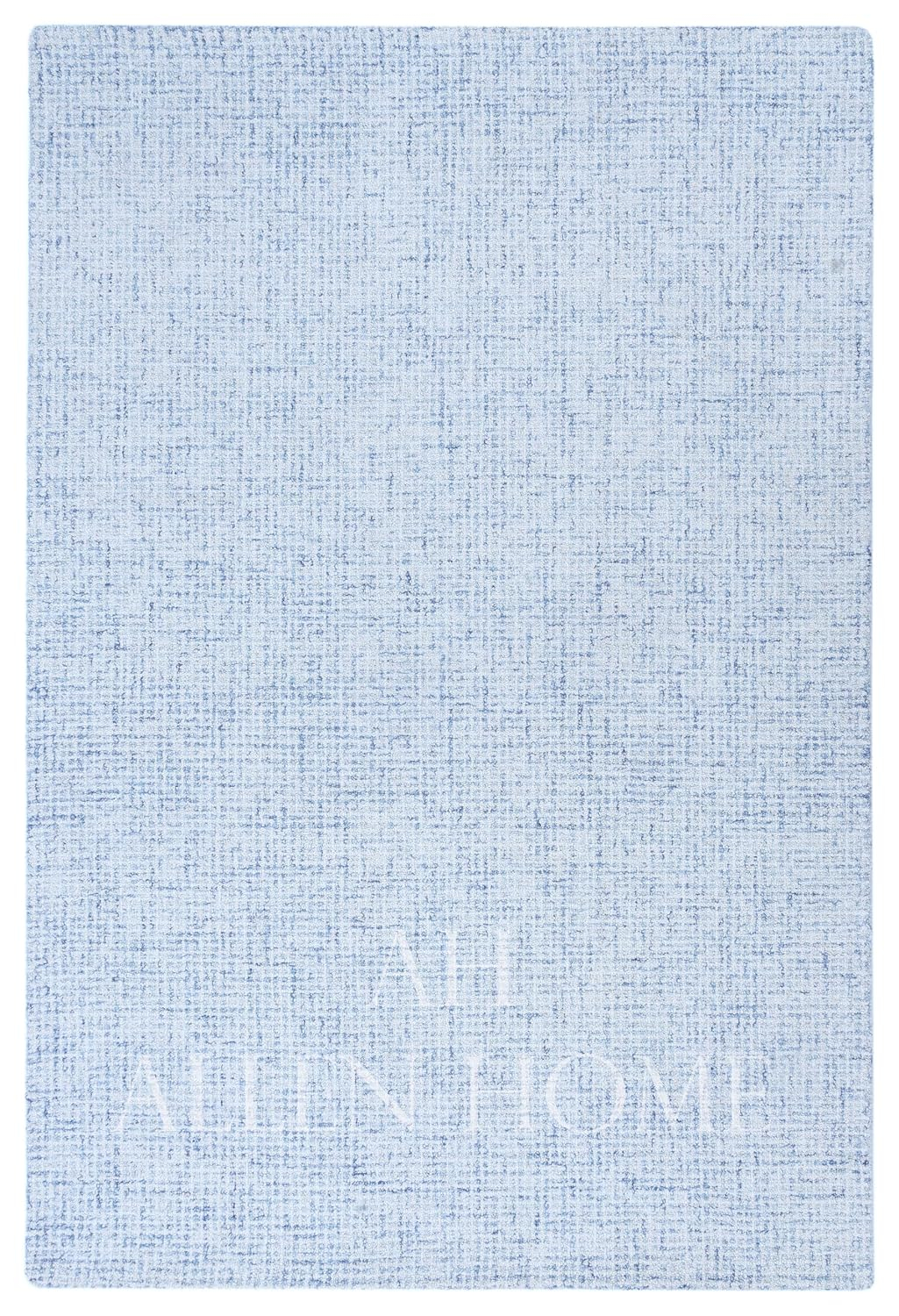 Alora Decor London 9' x 12' Solid Blue/Gray/Rust/Blue Hand-Tufted Area Rug