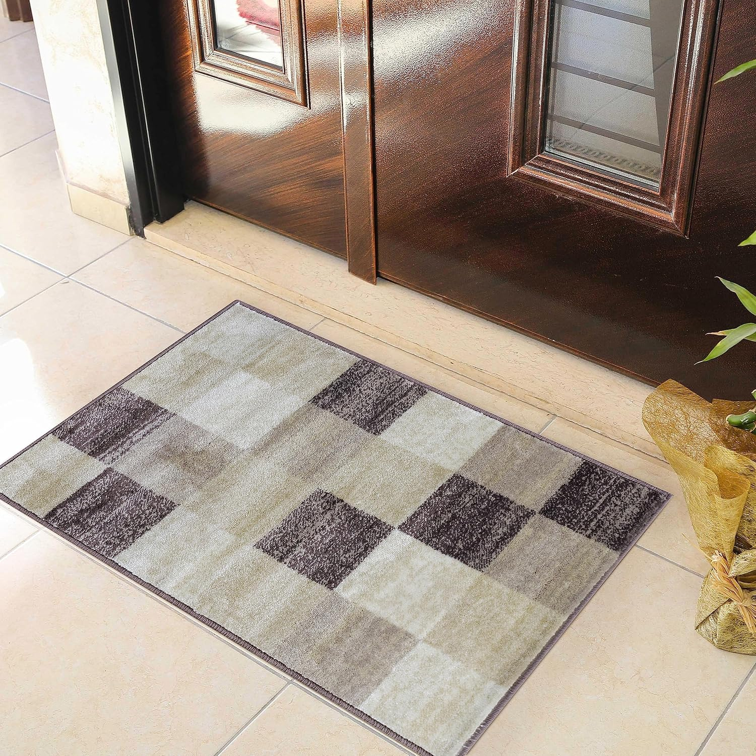 Superior Estella Checkered/Block/Geometric Area Rug, 8' x 10'