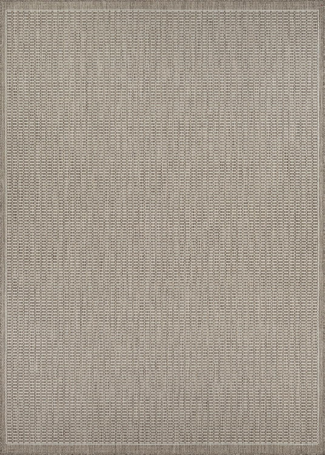 Couristan Recife Saddle Stitch Indoor /Outdoor Area Rug, Champagne- Taupe, 2' x 3'7"