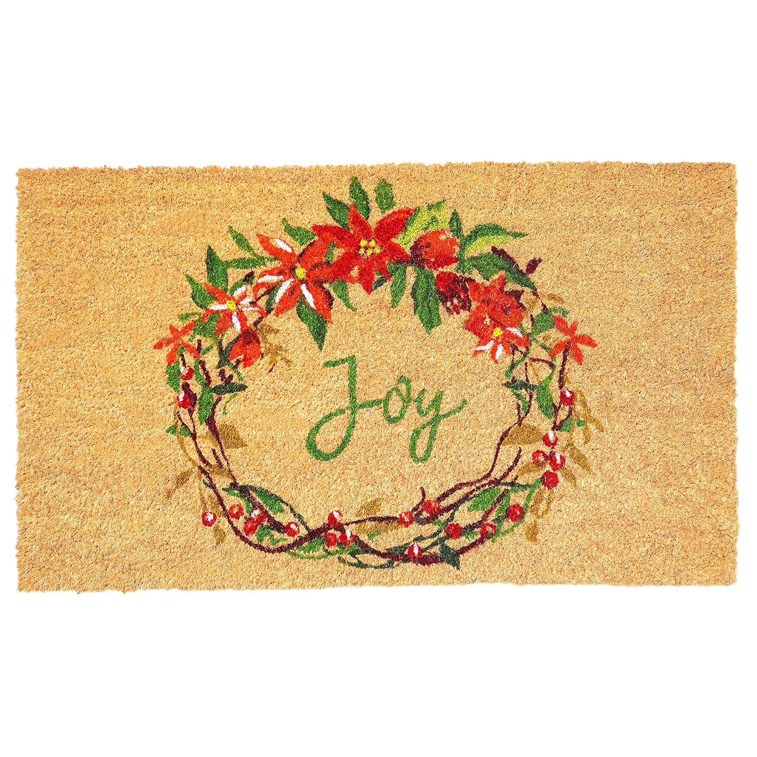 Calloway Mills 107552436 24 x 36 in. Christmas Joy Doormat - Multi Color