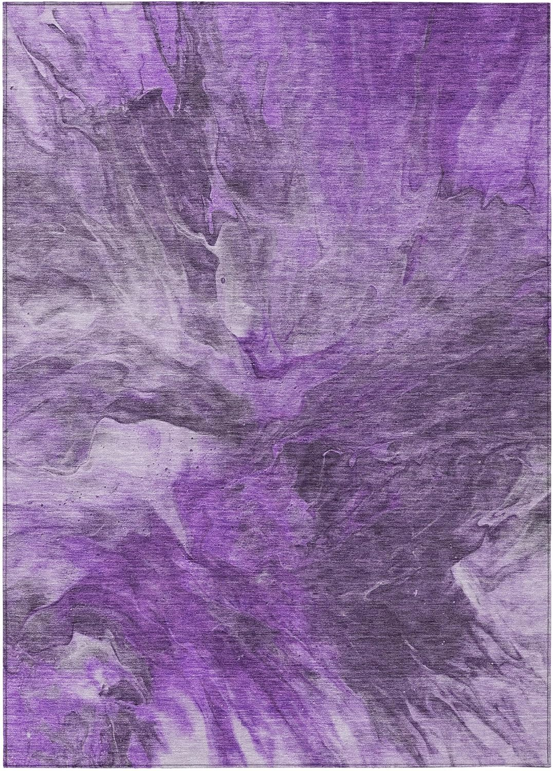 Addison Rugs Chantille Indoor/Outdoor Transitional Modern Purple Washable Rectangle Rug, 5' x 7'6"