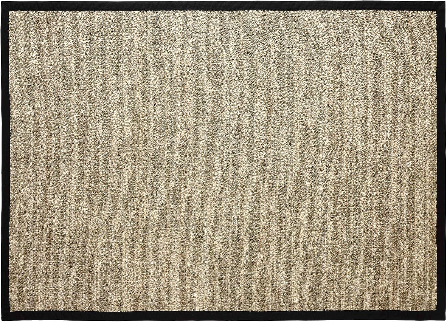 Chesapeake Seagrass Area Rug with Black border (5'x7')