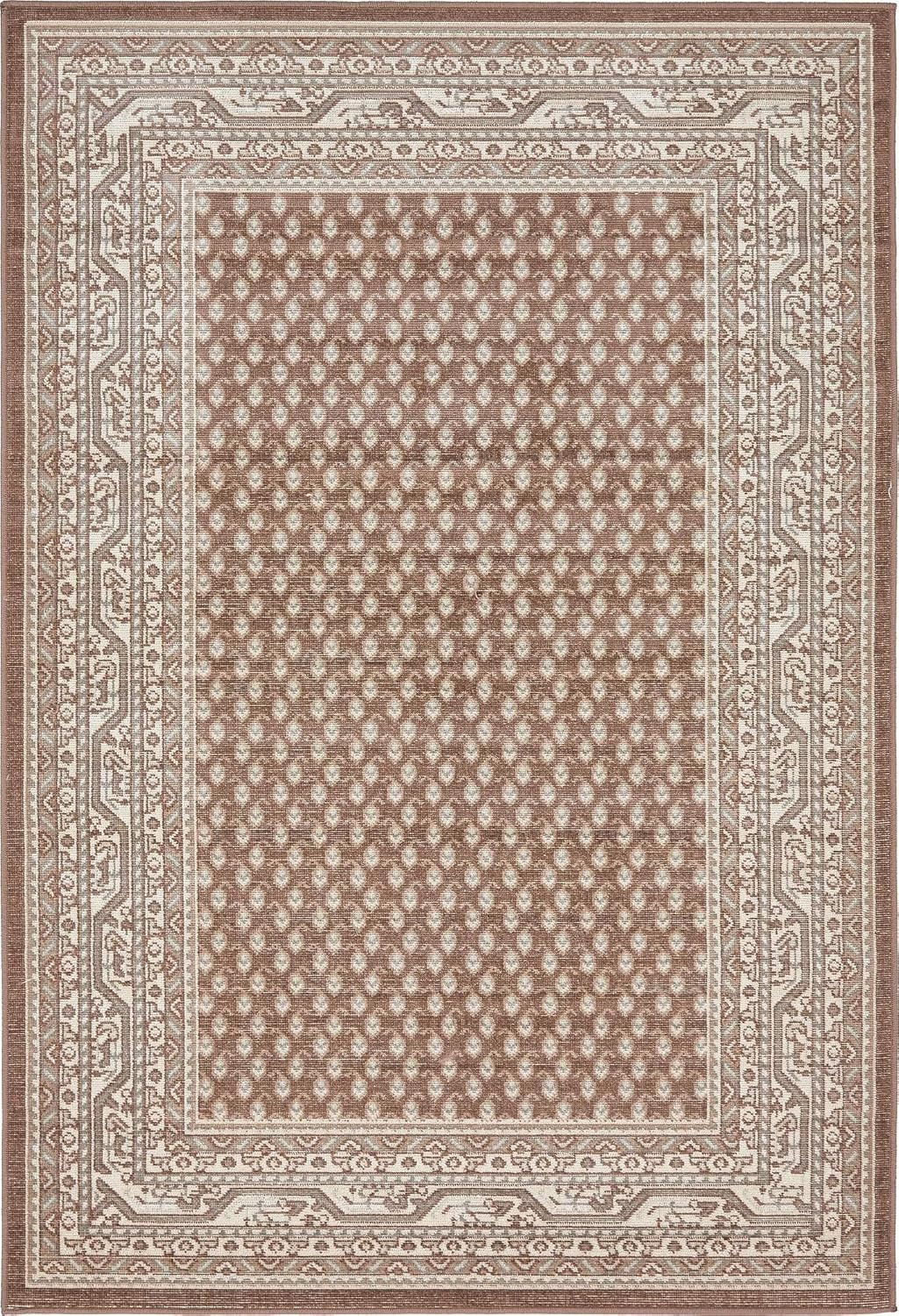 Williamsburg Allover Brown 4' 0 x 6' 0 Area Rug