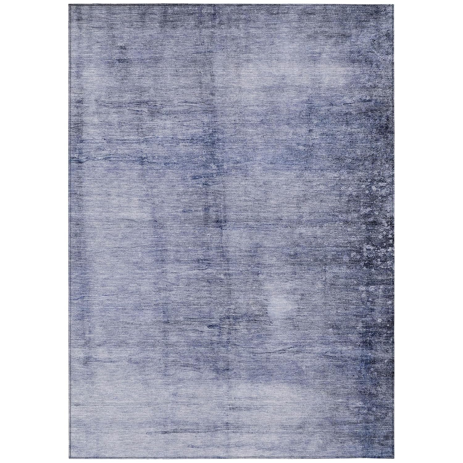 Navy Synthetic Flat Woven Reversible 8' x 10' Rug