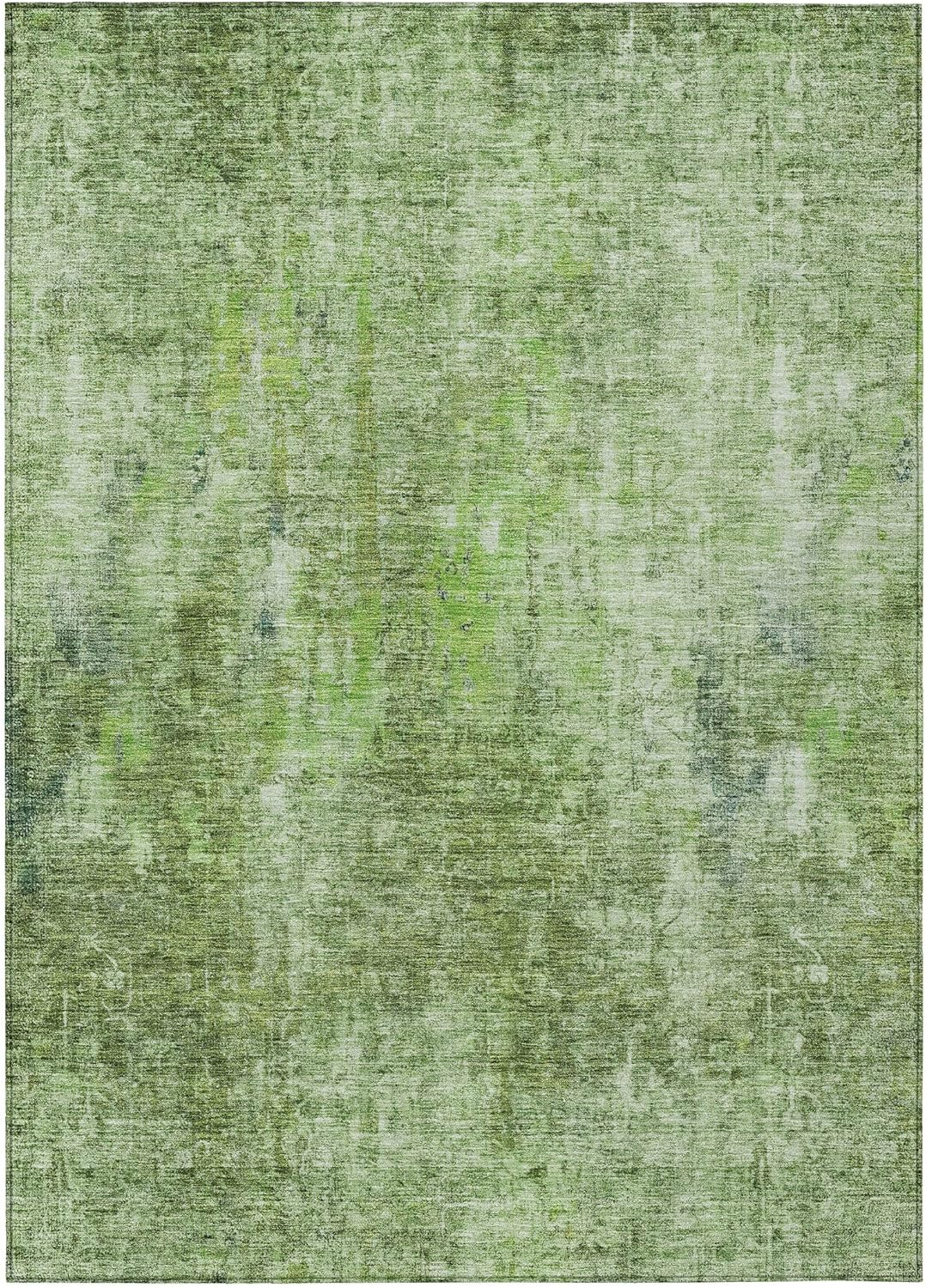 Addison Rugs Chantille Indoor/Outdoor Transitional Abstract Olive Washable Rectangle Rug, 3' x 5'