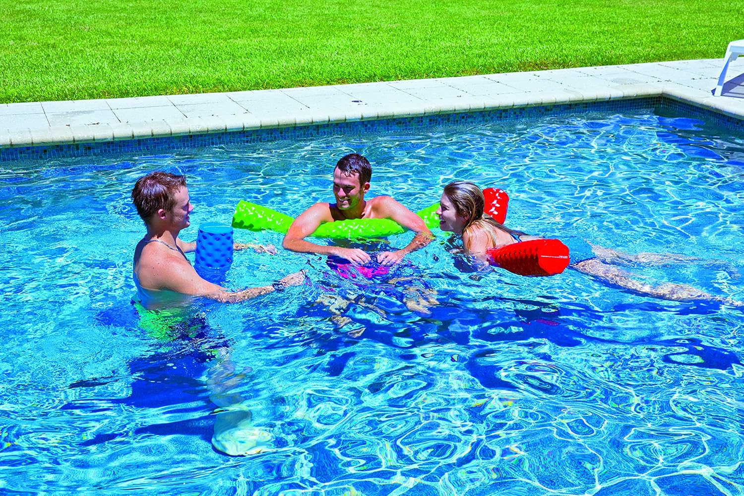 WOW Sports First Class Dipped Soft Foam Pool Noodle, 46 Inches Long - Lime Green