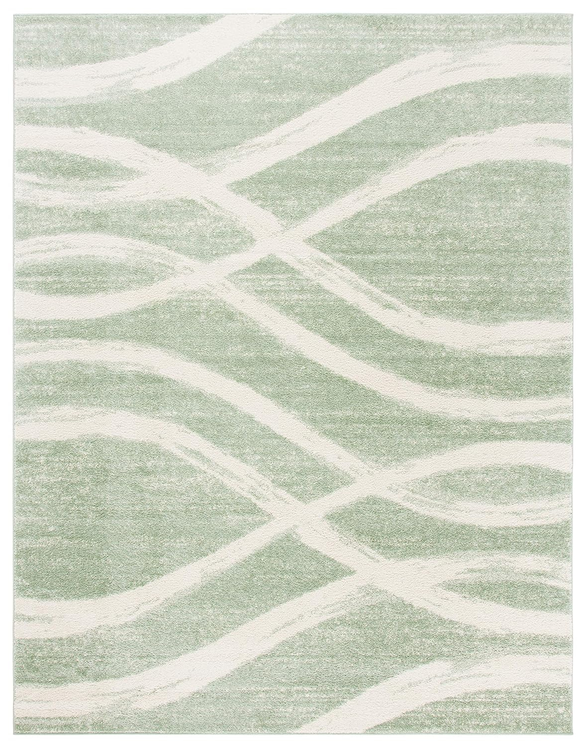 SAFAVIEH Adirondack Isidor Geometric Area Rug, Sage/Cream, 12' x 18'