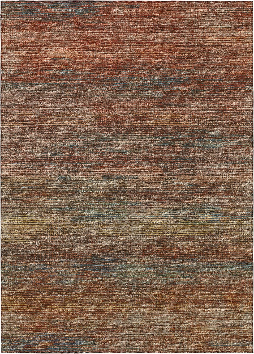Addison Rugs Marston 8' x 10' Transitional Canyon Indoor Outdoor Area Rug, Stain Resistant, Machine Washable, Non Shedding, Bedroom, Living Room, Dining Room, Kitchen Rug