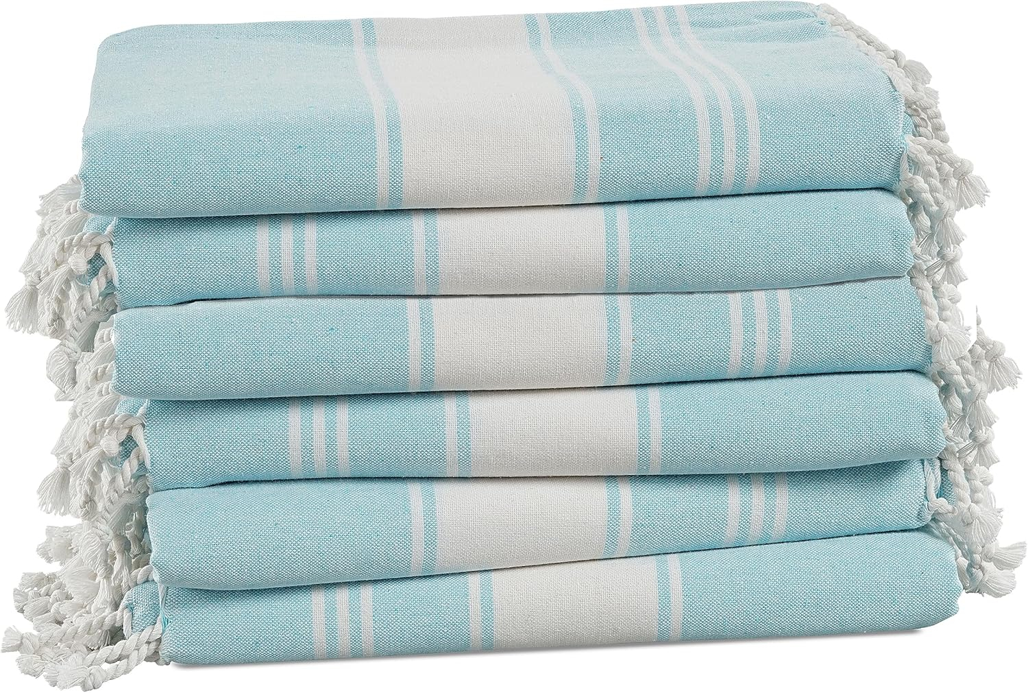 LANE LINEN Beach Towels 6 Pack, Bulk Beach Towels Oversized, Pool Towels for Adults, Pre-Washed, Sand Free Beach Towel, Fast Drying Beach Towel, 39"x71" - Classic Color