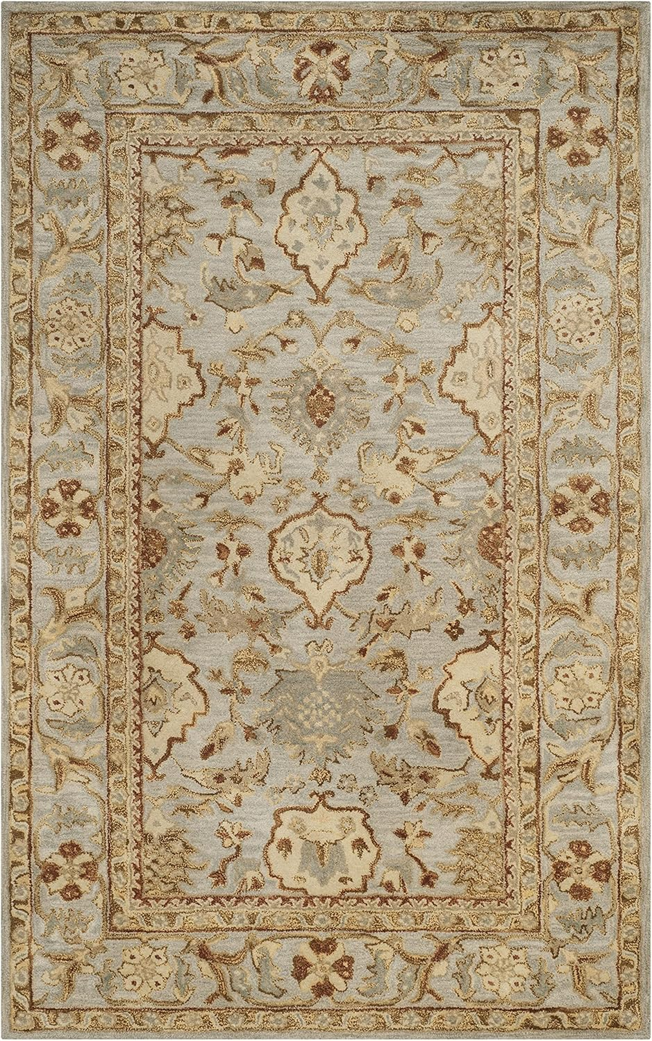 Antiquity AT60 Hand Tufted Area Rug - Light Grey - 6'x9' - Safavieh.