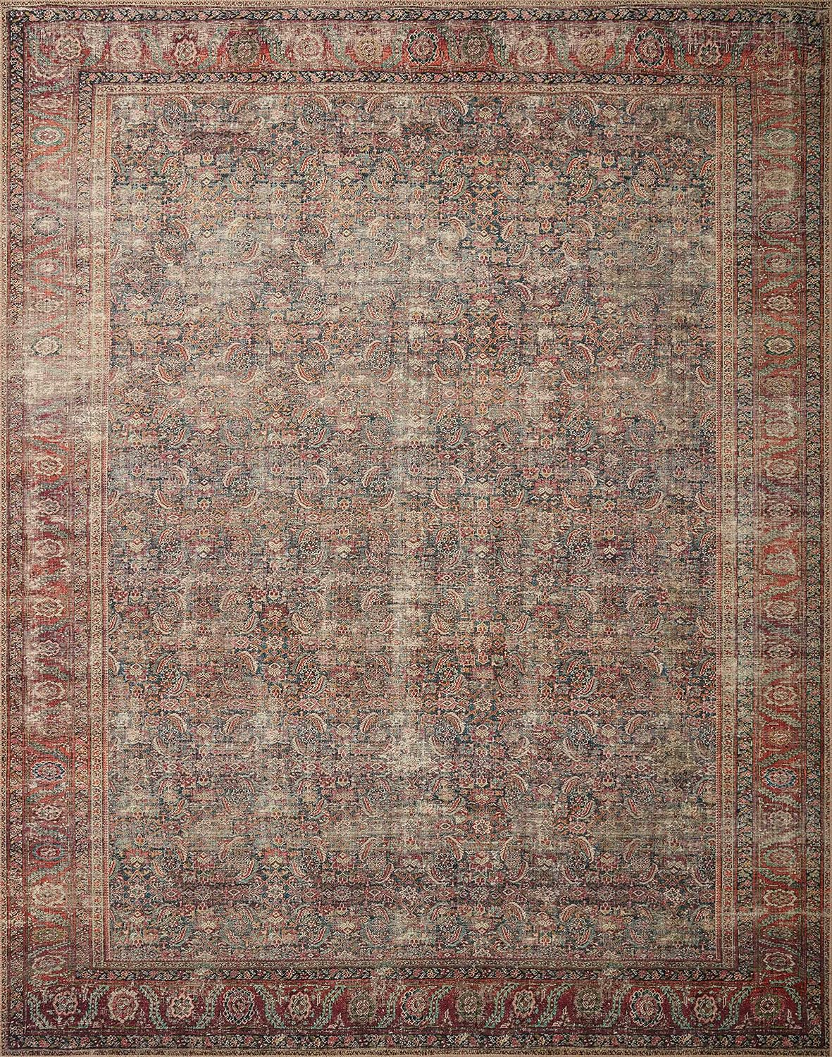 Loloi II Wynter WYN-09 Onyx / Multi Oriental Area Rug 8'-6" x 11'-6"