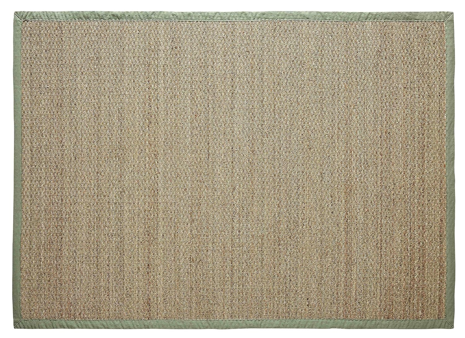 Chesapeake Seagrass Area Rug with Sage border (5'x7')