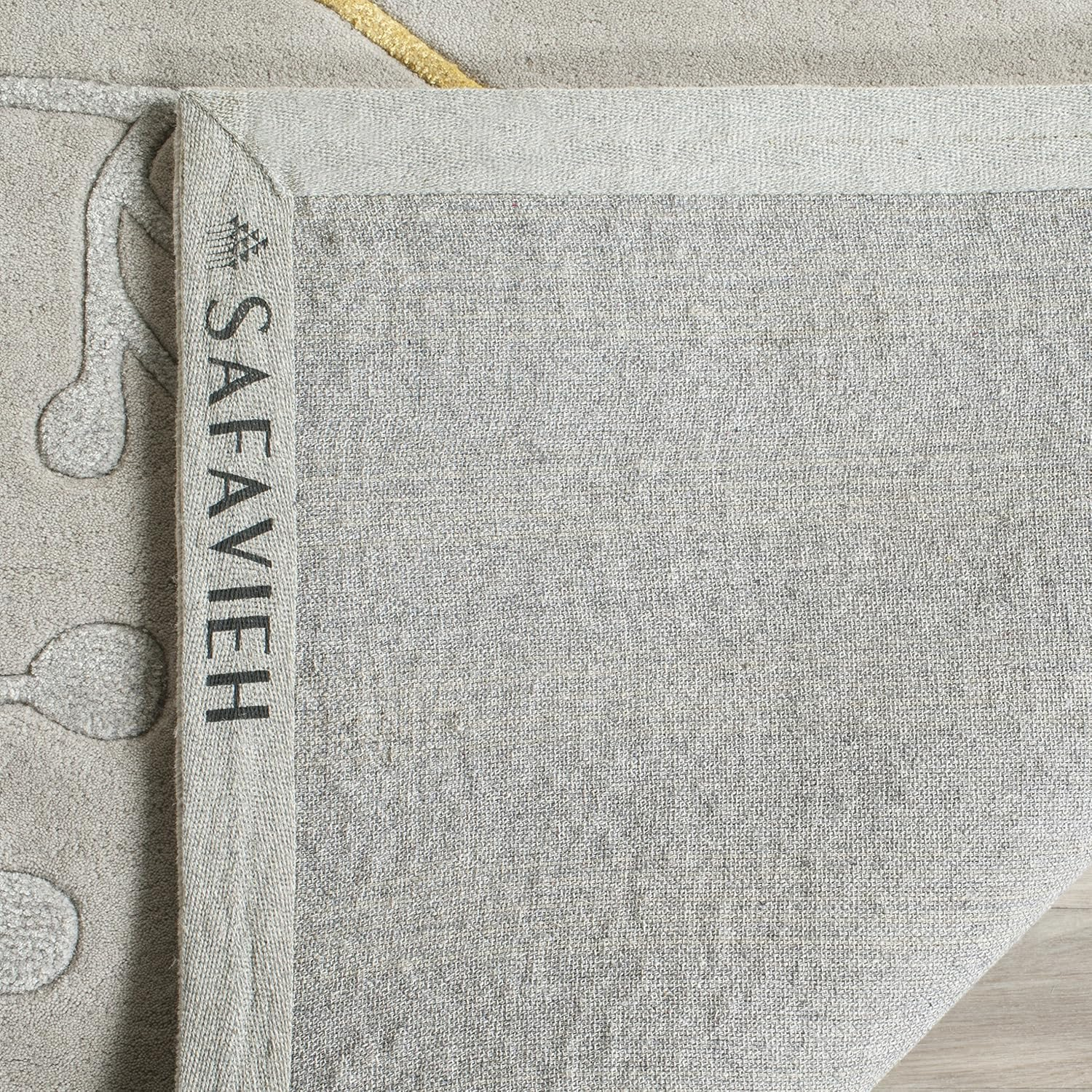 SAFAVIEH Soho Piper Floral Wool Area Rug, Grey, 9'6" x 13'6"