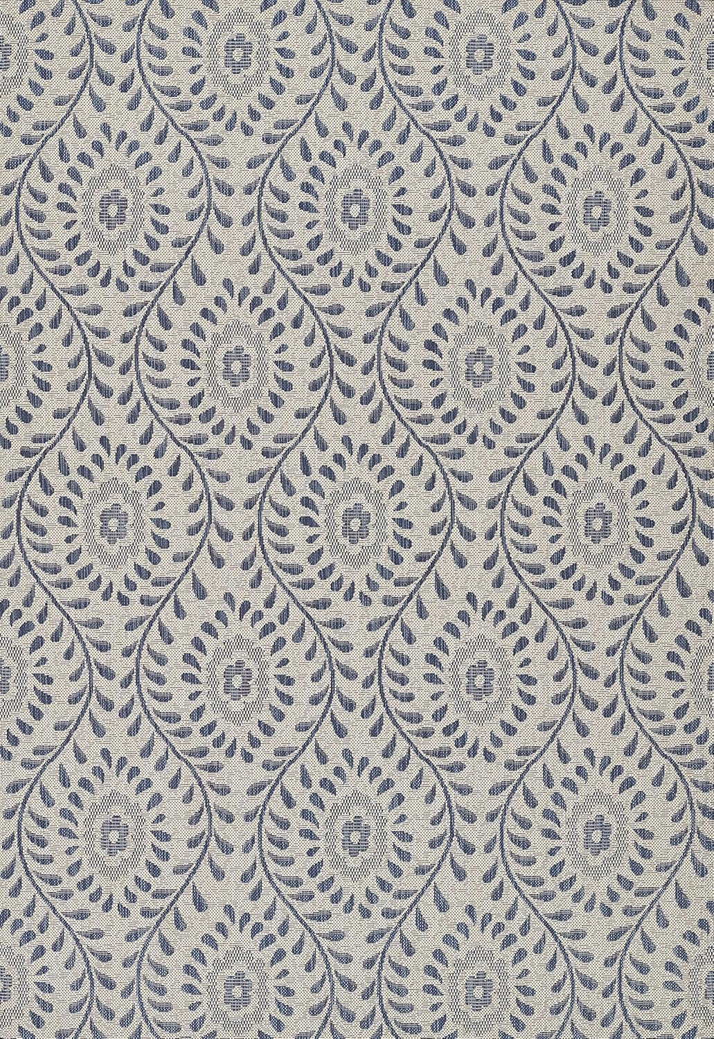 Momeni Riviera Transitional Blue Indoor Outdoor Rug 6'6" X 9'